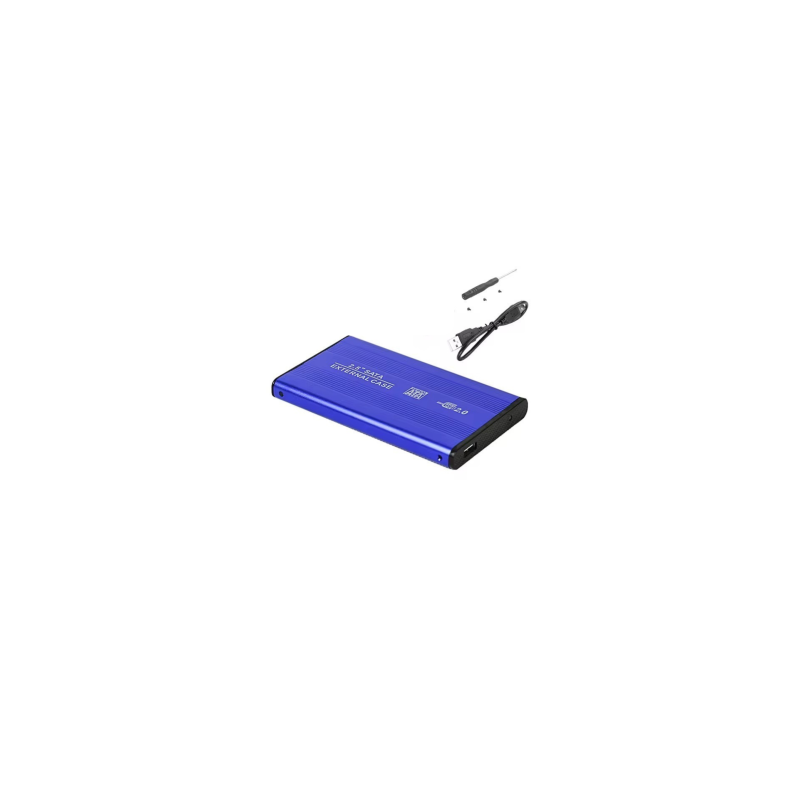 Boîtier pour Disque Dur Externe USB 3.0 2.5" HDD - Bleu · Smarty Paris
